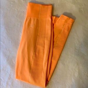 Gymshark Orange Gym Leggings Size M
